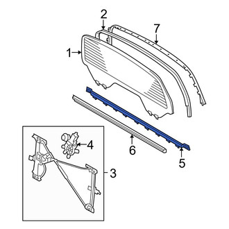 Toyota OE - Rear Outer Back Glass Seal
