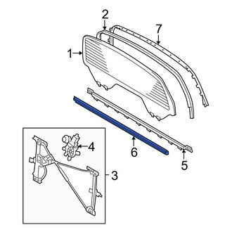 Toyota OE - Rear Inner Back Glass Seal
