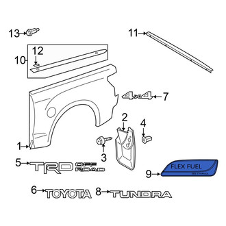 Toyota OE - Rear Tailgate Emblem