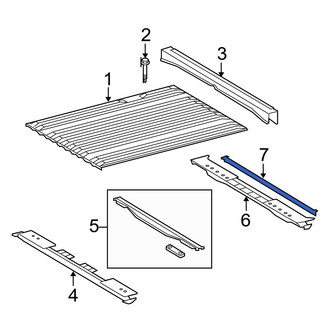 Toyota OE - Rear Truck Bed Floor Sill