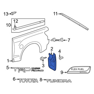 Toyota OE - Rear Right Mud Flap