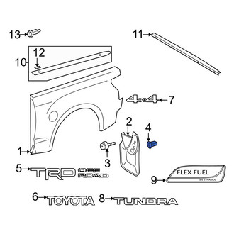 Toyota OE - Fender Liner Retainer