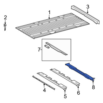 Toyota OE - Rear Truck Bed Floor Sill