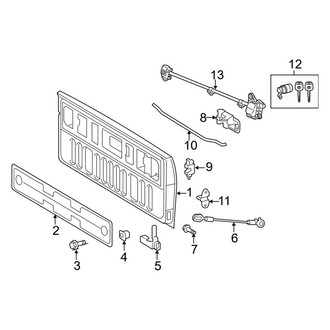Toyota OE - Pick Up Box - Tail Gate (8.1' Bed)