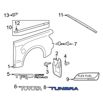 Toyota OE - Rear Tailgate Emblem