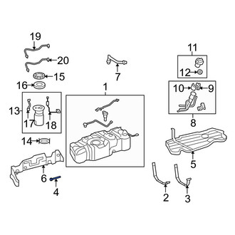 Toyota OE - Fuel Tank Strap Bolt