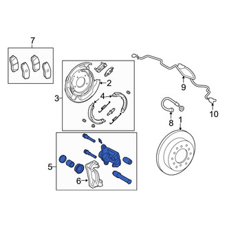 Toyota OE - Rear Left Disc Brake Caliper