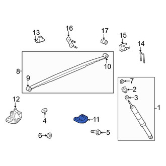 Toyota OE - Rear Right Leaf Spring Plate