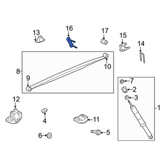 Toyota OE - Rear Leaf Spring Bracket