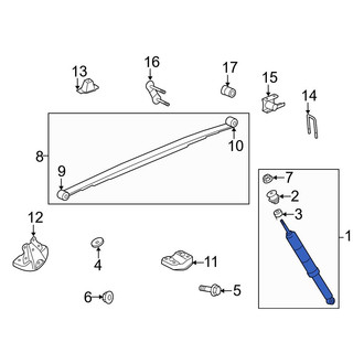 Toyota OE - Rear Suspension Shock Absorber