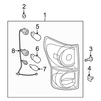 Toyota OE - Rear Lamps - Combination Lamps