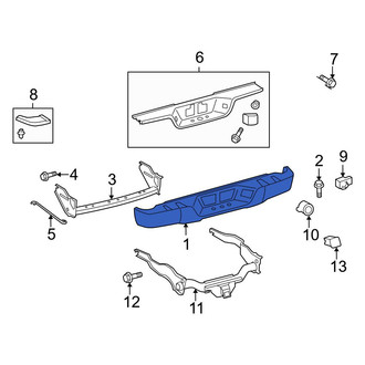 Toyota OE - Rear Bumper Face Bar