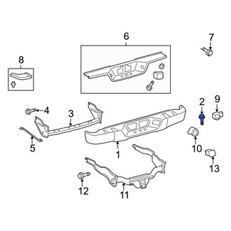 Toyota OE - Rear Bumper Cover Reinforcement Beam Bolt