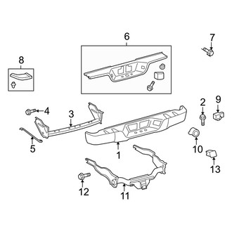 Toyota OE - Rear Bumper - Bumper & Components (Steel Type)