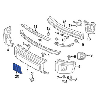Toyota OE - Front License Plate Bracket