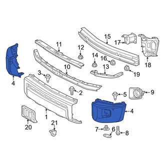 Toyota OE - Front Left Bumper End Cap