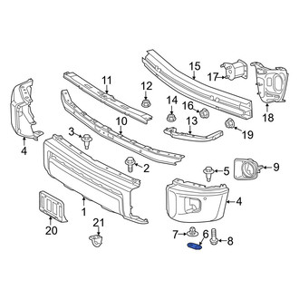 Toyota OE - Bumper End Cap Bracket