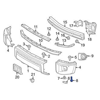 Toyota OE - Bumper End Cap Bolt