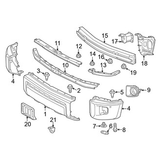 Toyota OE - Front Bumper - Bumper & Components (W/O Park Sensors)