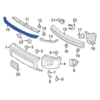 Toyota OE - Front Lower Center Bumper Cover Support Rail