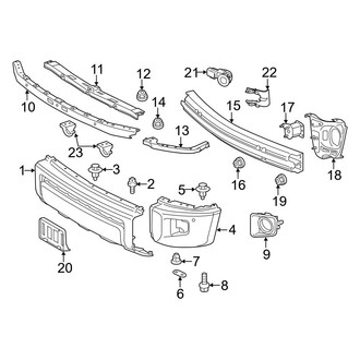 Toyota OE - Front Bumper - Bumper & Components (With Park Sensors)