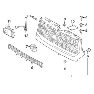 Toyota OE - Grille & Components (W/O Name Plate)
