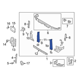 Toyota OE - Front Left Radiator Support Panel Reinforcement