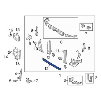 Toyota OE - Front Lower Radiator Support Tie Bar