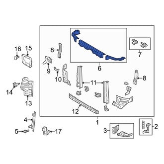 Toyota OE - Front Upper Radiator Support Tie Bar