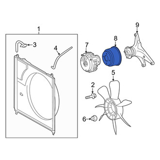Toyota OE - Engine Cooling Fan Pulley