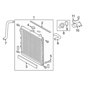 Toyota OE - Cooling - Radiator & Components (5.7L)