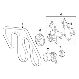 Toyota OE - Cooling - Belts & Pulleys (5.7L)
