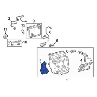 Toyota OE - Left HVAC Air Inlet Door Actuator