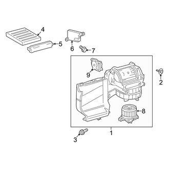 Toyota OE - Air Conditioner & Heater - Heater Components