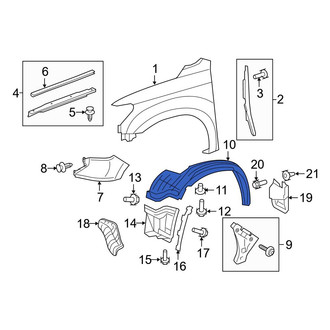 Toyota OE - Front Left Fender Splash Shield