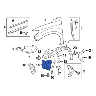 Toyota OE - Front Left Fender Liner Extension