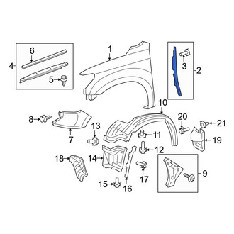 Toyota OE - Left Lower Fender Seal