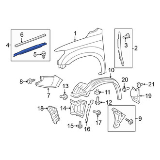 Toyota OE - Front Left Fender Protection Film