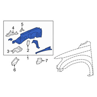 Toyota OE - Front Right Fender Apron Assembly