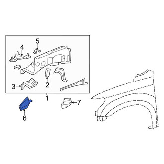 Toyota OE - Front Left Fender Apron Seal