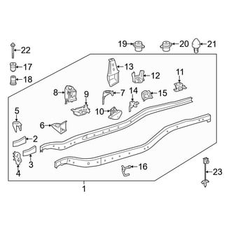 Toyota OE - Frame & Components (Regular Cab 4WD)