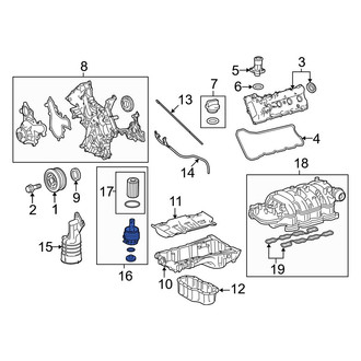 Toyota OE - Engine Oil Filter Housing Cover