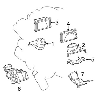 Toyota OE - Engine & Transmission Mounting (4.6L)