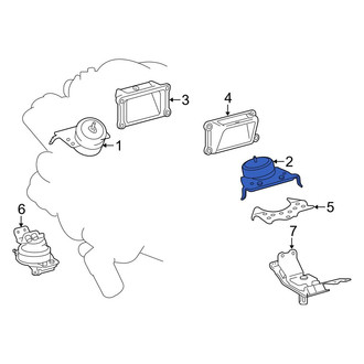 Toyota OE - Left Engine Mount