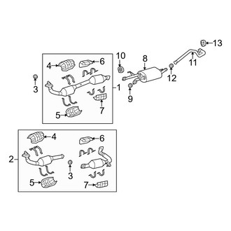 Toyota OE - Exhaust System - Exhaust Components (4.0L)