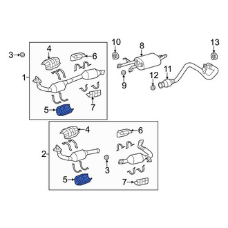 Toyota OE - Front Lower Catalytic Converter Heat Shield