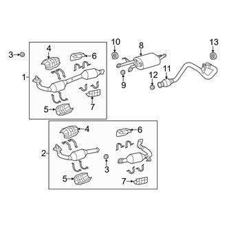 Toyota OE - Exhaust System - Exhaust Components (4.6L)