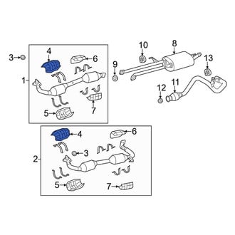 Toyota OE - Front Upper Catalytic Converter Heat Shield