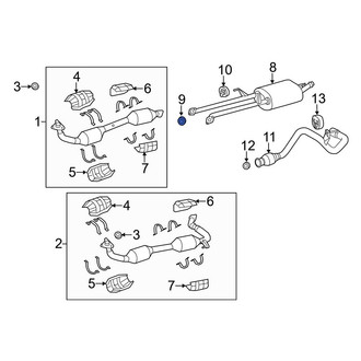Toyota OE - Center Right Exhaust Muffler Gasket