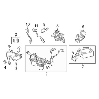 Toyota OE - Emission System - Emission Components (5.7L)